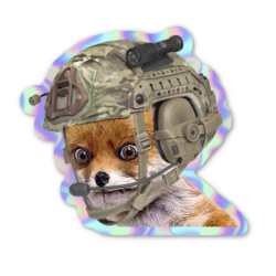 Sticker Dead Inside Fox